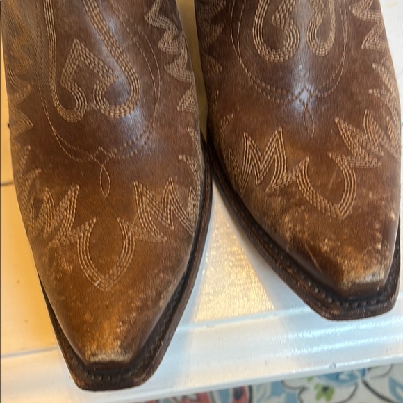 Ariat Dixon Brown Leather Western Booties - Picture 7 of 7